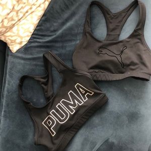 Black Puma Sports Bras